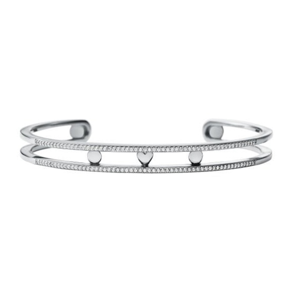 Michael Kors Pavé Sterling Silver Nesting Bracelet - Picture 1 of 2
